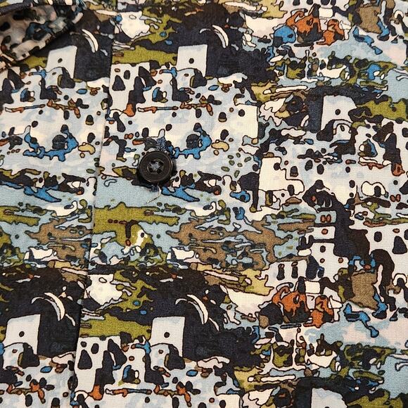 Alan Flusser Button Down Men's Casual button-up dress shirt sz Large - Picture 12 of 12